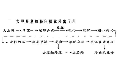 大豆膨化浸出工艺