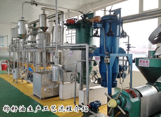 棉籽油生产工艺流程介绍