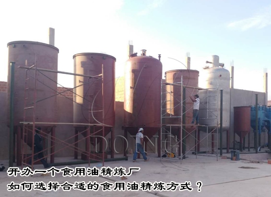 开办一个食用油精炼厂如何选择合适的食用油精炼方式？