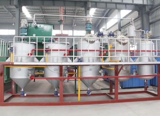 小型菜籽油精炼设备工艺流程介绍