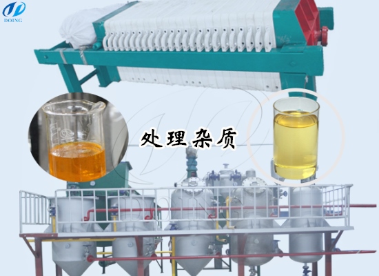 如何处理葵花籽油中的杂质？需要用什么设备？