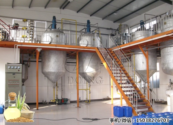 米糠油精炼设备及米糠油精炼工艺流程介绍