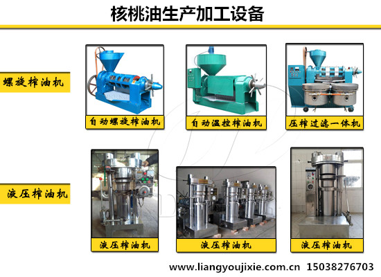 中小型核桃油生产工艺及设备