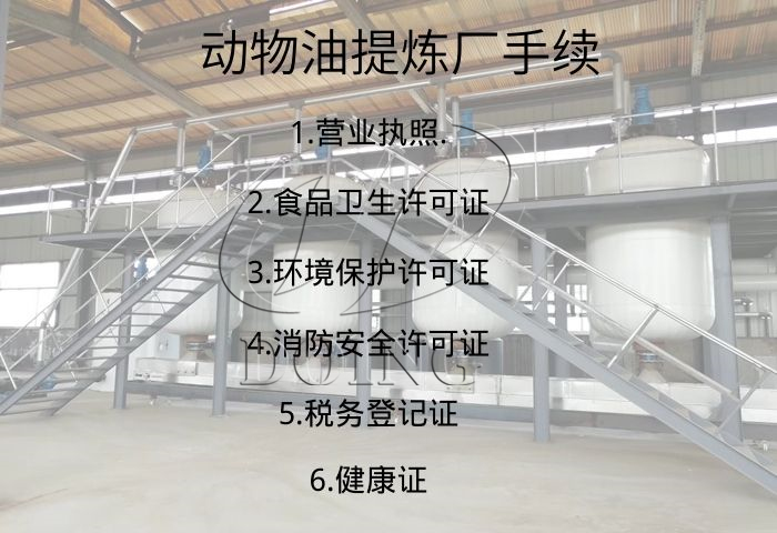 动物油提炼厂手续