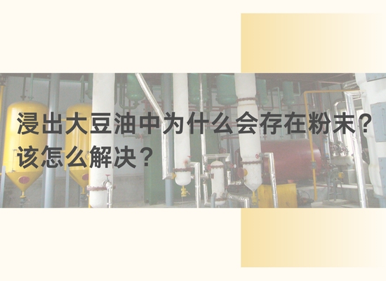 浸出大豆油中为什么会存在粉末？该怎么解决？