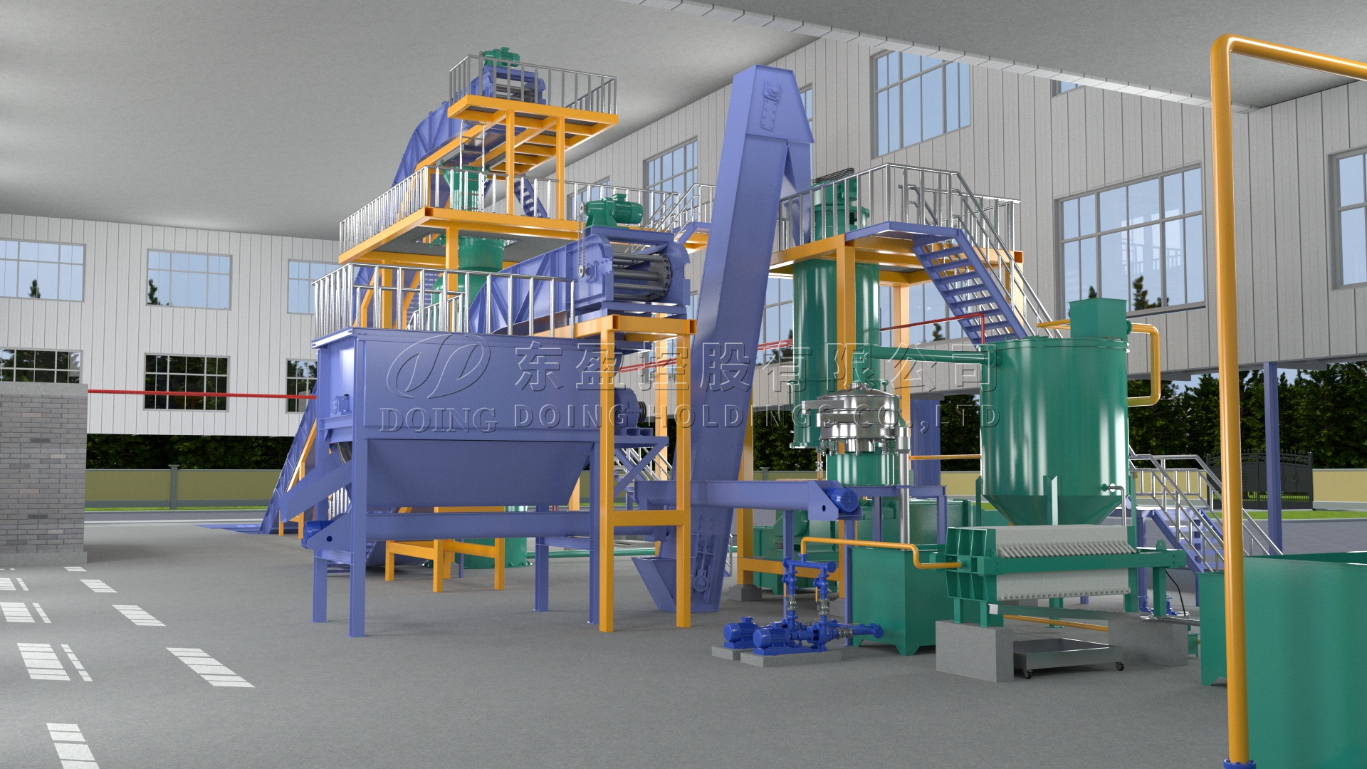 棕榈油生产车间