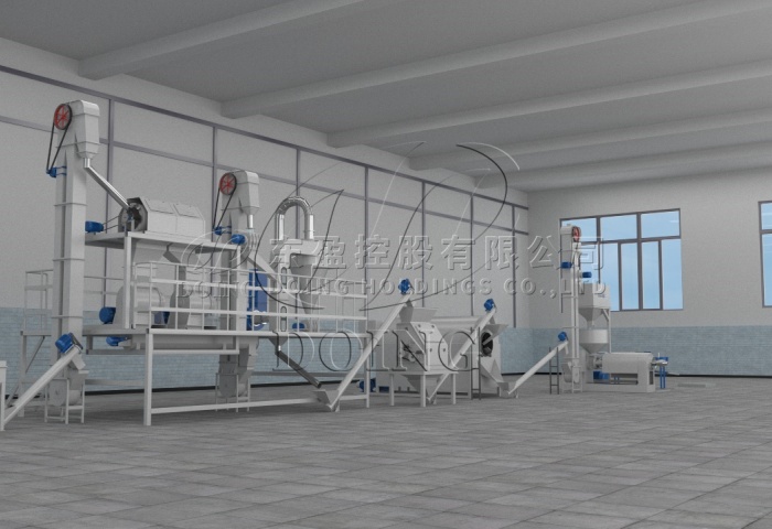 棕榈仁壳分离压榨产线