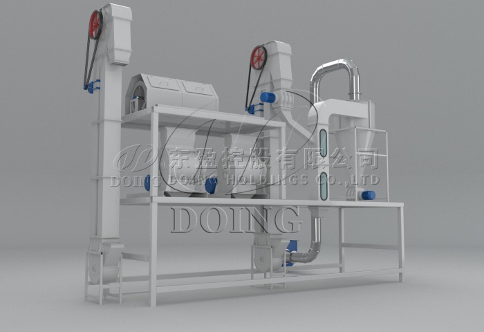 棕榈仁壳分离系统