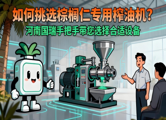 如何挑选棕榈仁专用榨油机？河南国瑞手把手带您选择合适设备