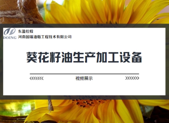 成套葵花籽油生产加工设备视频展示