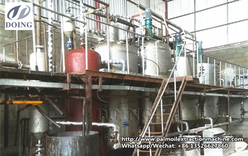 利比里亚5吨棕榈仁油精炼项目成功安装并运行