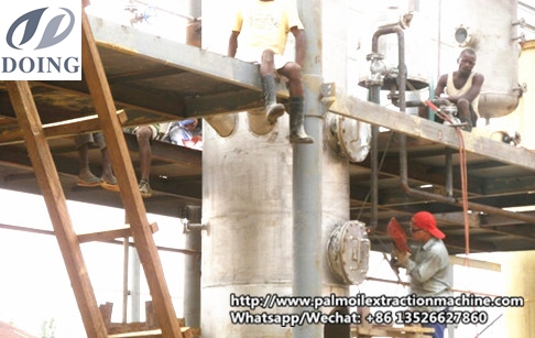 刚果30吨棕榈油精炼项目成功安装并运行