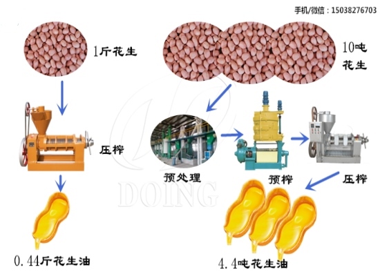1斤花生可以榨出多少花生油？