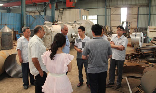 非洲客户考察棕榈油精炼分提设备