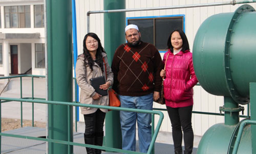 巴基斯坦客户考察食用油设备