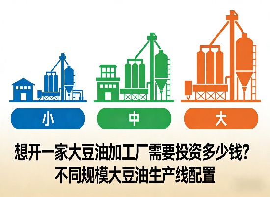 想开一家大豆油加工厂需要投资多少钱？不同规模大豆油生产线配置