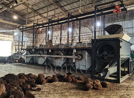 国瑞工程师现场指导安装！印尼1吨/时棕榈油框架式一体机正式投产